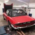 Triumph Stag rolling road