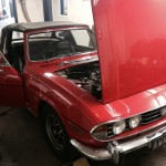 Triumph Stag rolling road 2