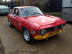 Alfa Romeo Giulia Sprint GT race preparation