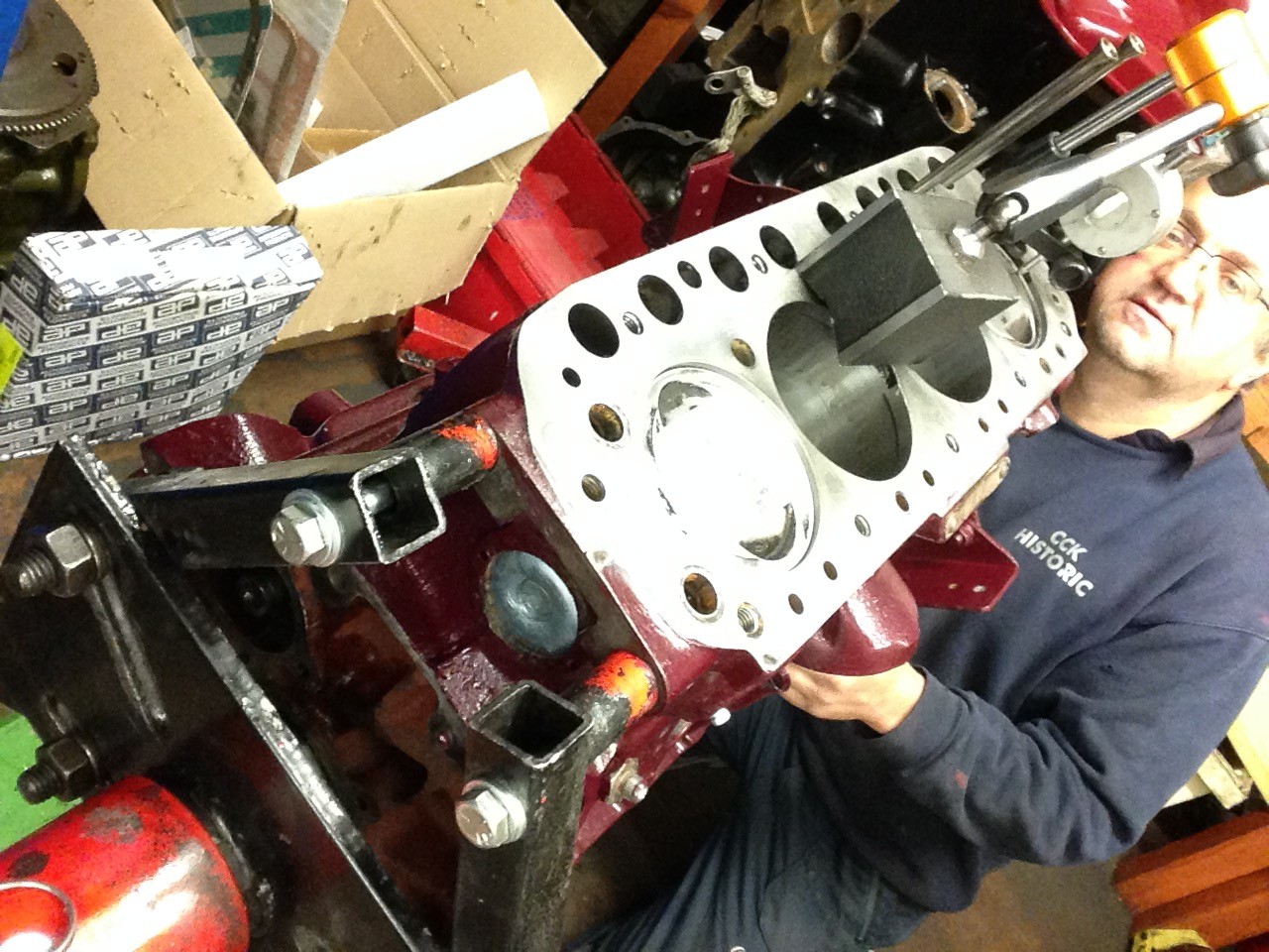 MGB race engine rebuild. Sam Polley's CSCC MGB engine rebuilt.