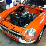 Linfield MGB rolling road tune