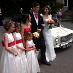 Classic mini limousine hired for Claire's wedding 3