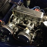 Triumph TR3A engine bay