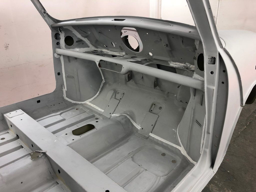 Rover Mini Cooper body restoration and rally preparation
