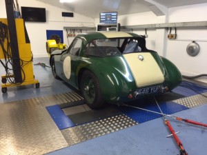 TVR Grantura Coventry Climax rolling road tuning