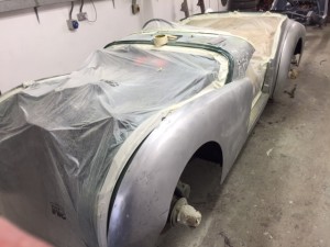 Triumph TR3A paint and body repair 2
